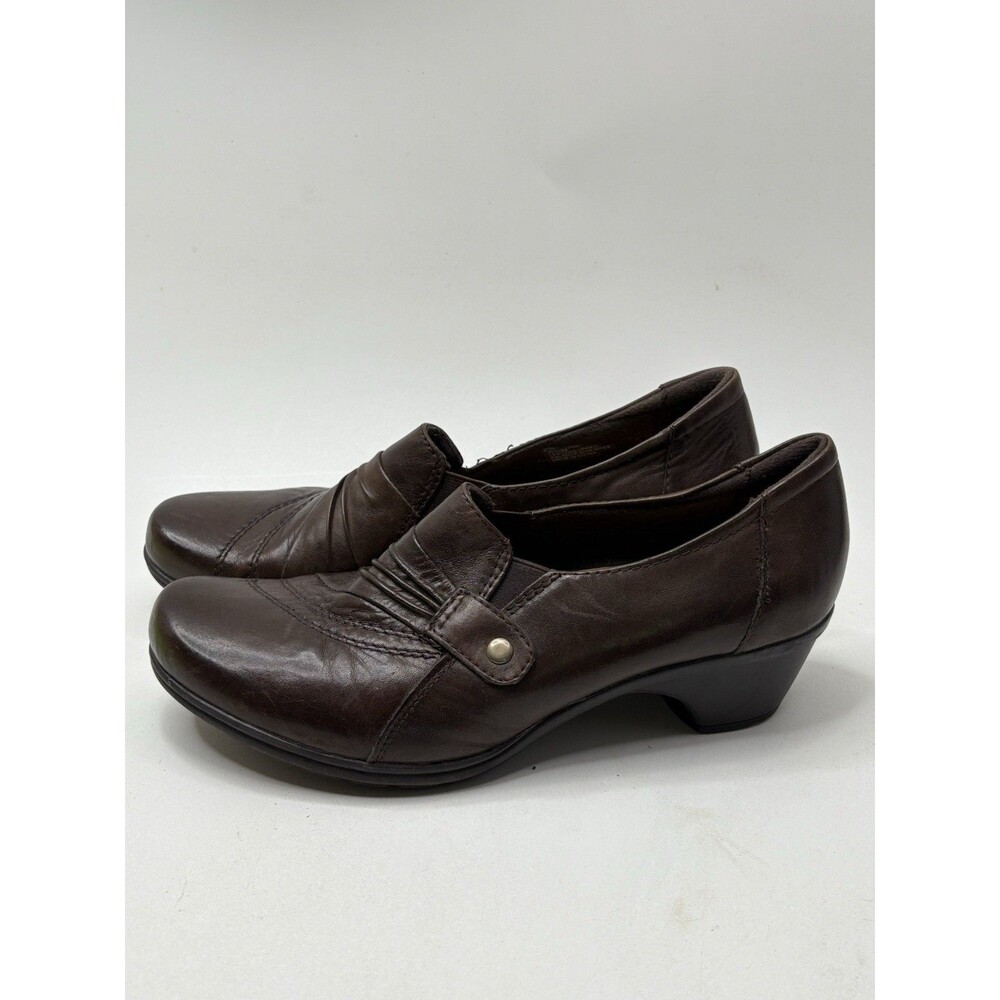 A2 by Aerosoles Women’s Brown Richmond Slip-On Heels Size 11M Leather Comfort